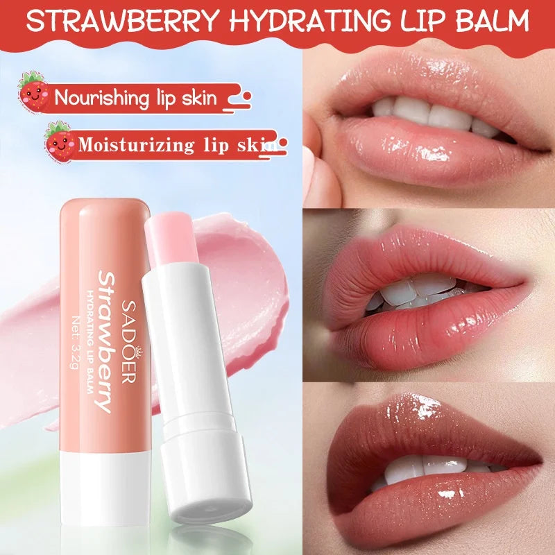 Strawberry Nourishing Hand Cream and Lip Balm Duo Set