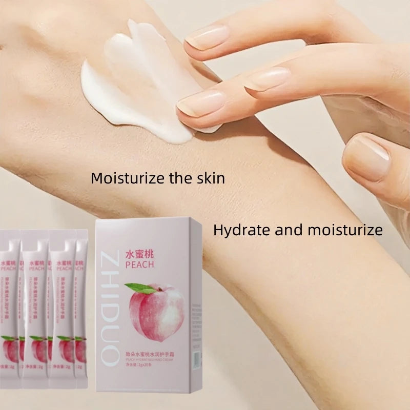 Portable Peach Moisturizing Hand Cream Sticks