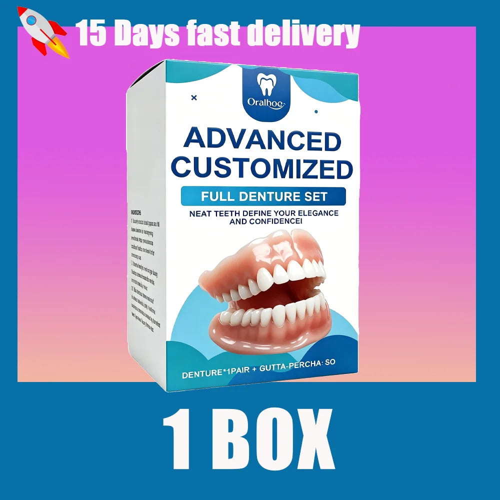 Realistic Natural Texture Cosmetic Denture Set