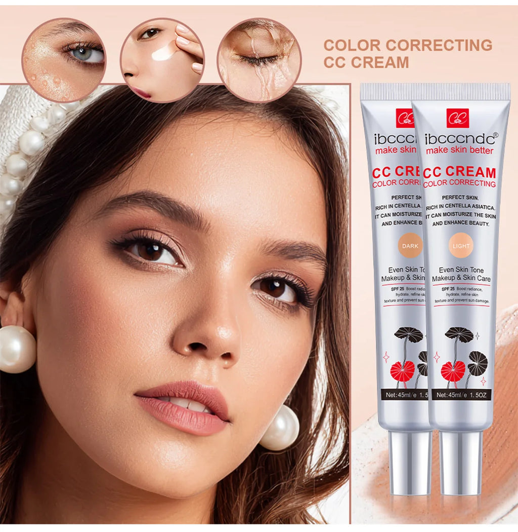 Color Correcting CC Cream and Sunscreen Blush Stick Set