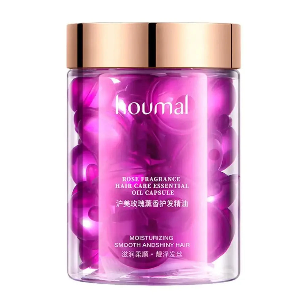 Rose Essential Oil Hair Repair Capsules for Dry Frizzy Hair - 19