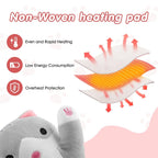 USB Heated Cat Plush Pillow for Hand Warming and Relaxation