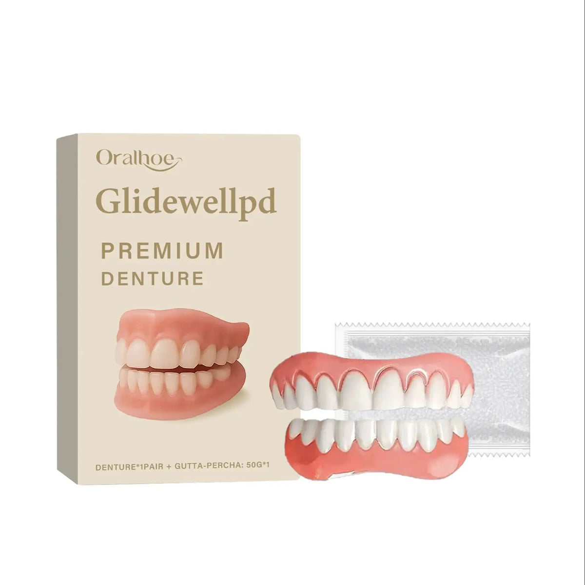 Temporary Silicone Denture Set for Instant Smile Restoration