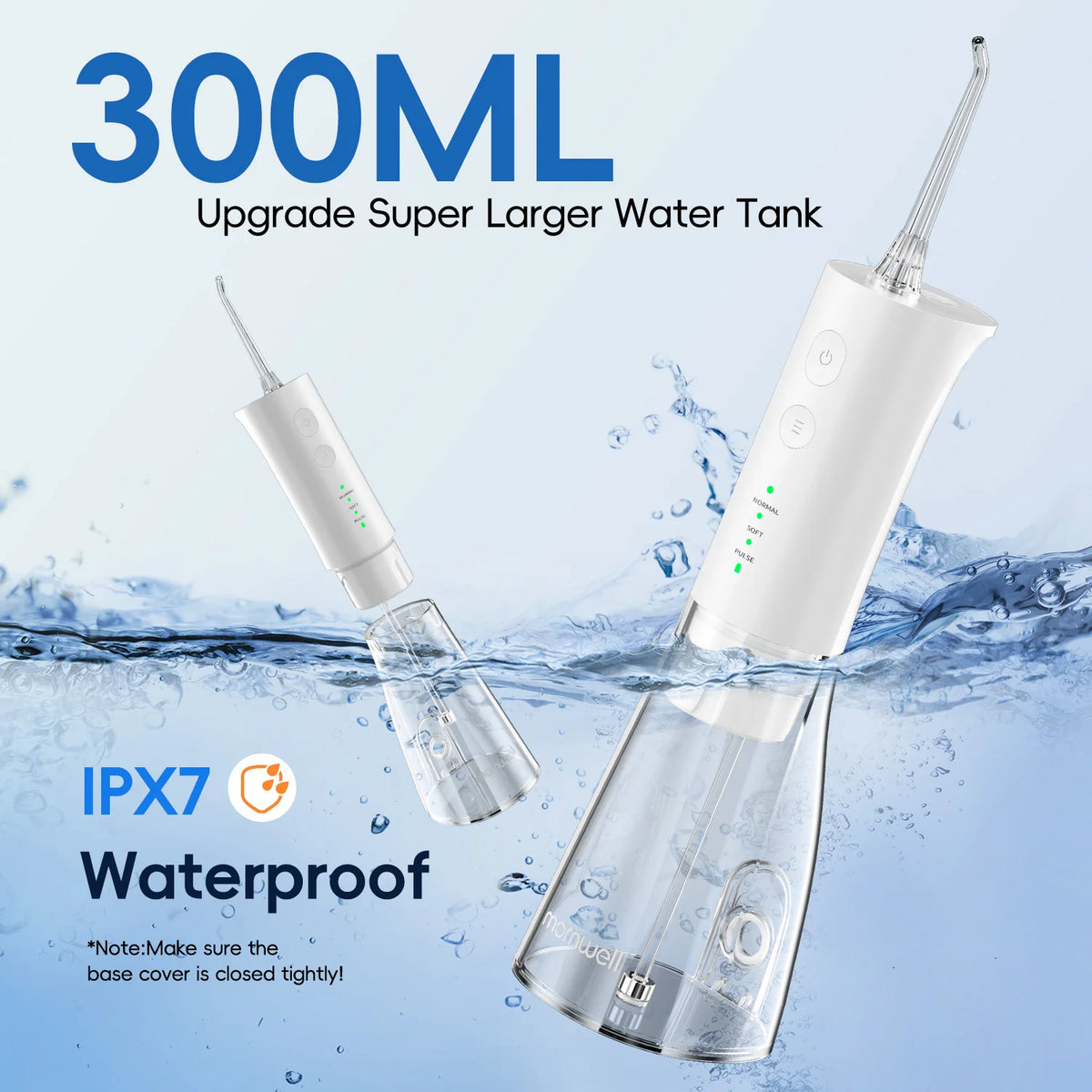Portable Cordless Water Flosser for Deep Teeth Cleaning