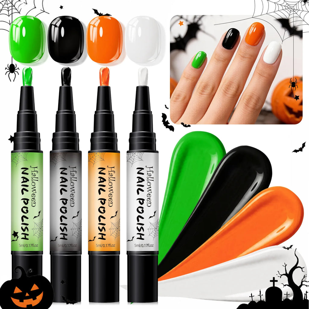 Halloween Peel-Off Nail Polish Pen Set
