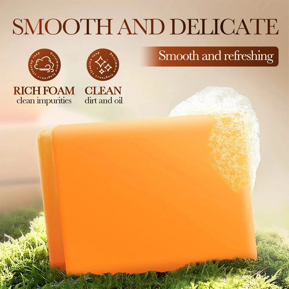 Natural Persimmon Exfoliating Cleansing Soap Bar - 14