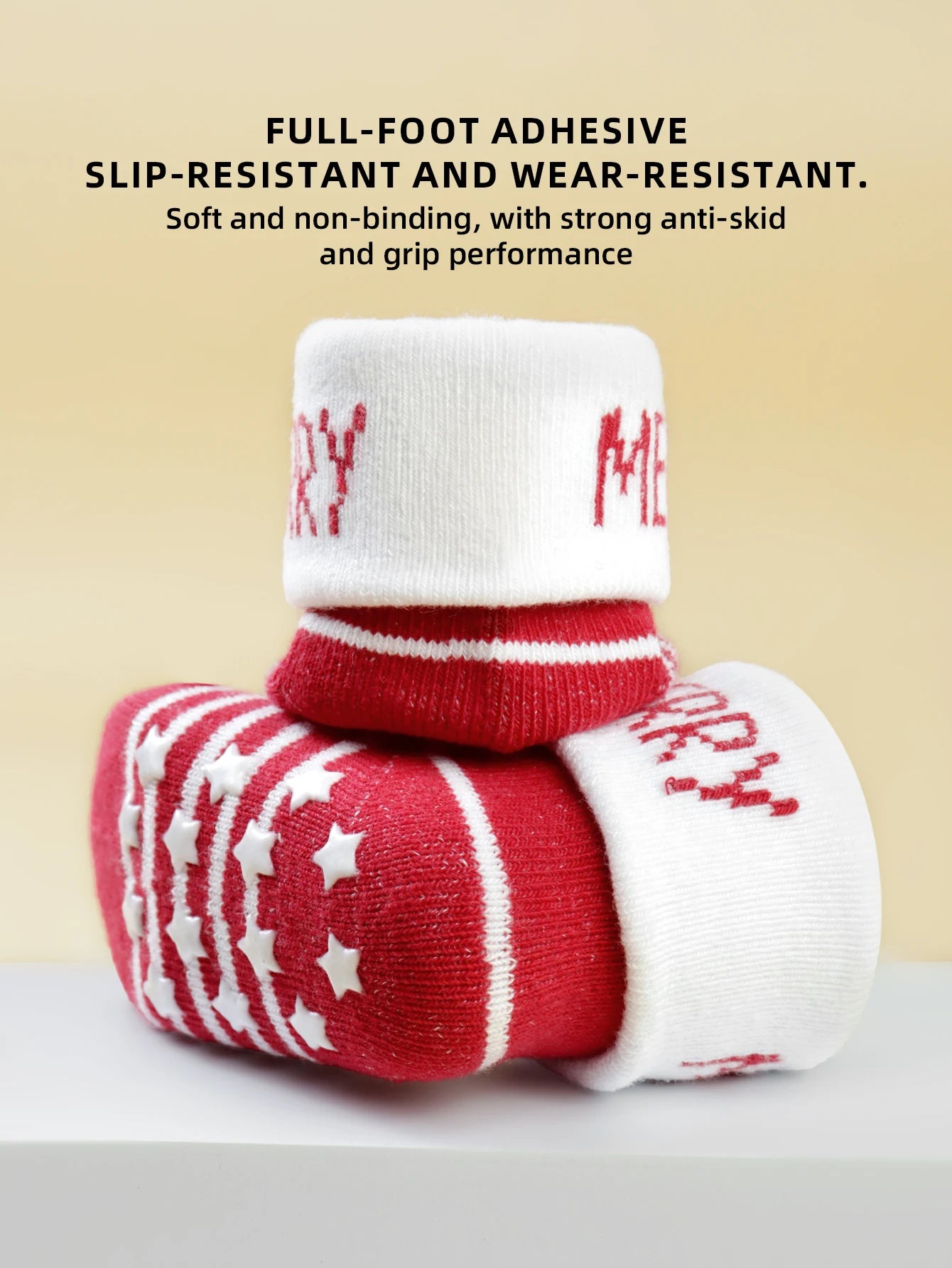 Cozy Christmas Non-Slip Baby Socks - 6
