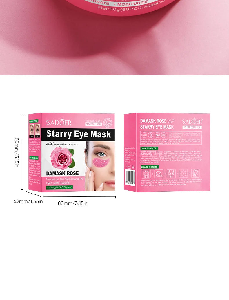 Rose Collagen Hydrating Eye Mask Patches