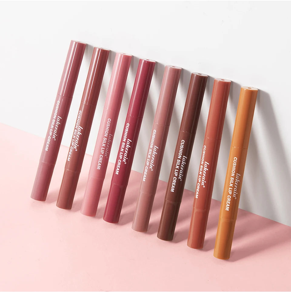 2-in-1 Velvet Lip Cream and Cheek Blush with Cushion Applicator