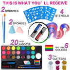 All-in-One Professional Face and Body Painting Makeup Kit