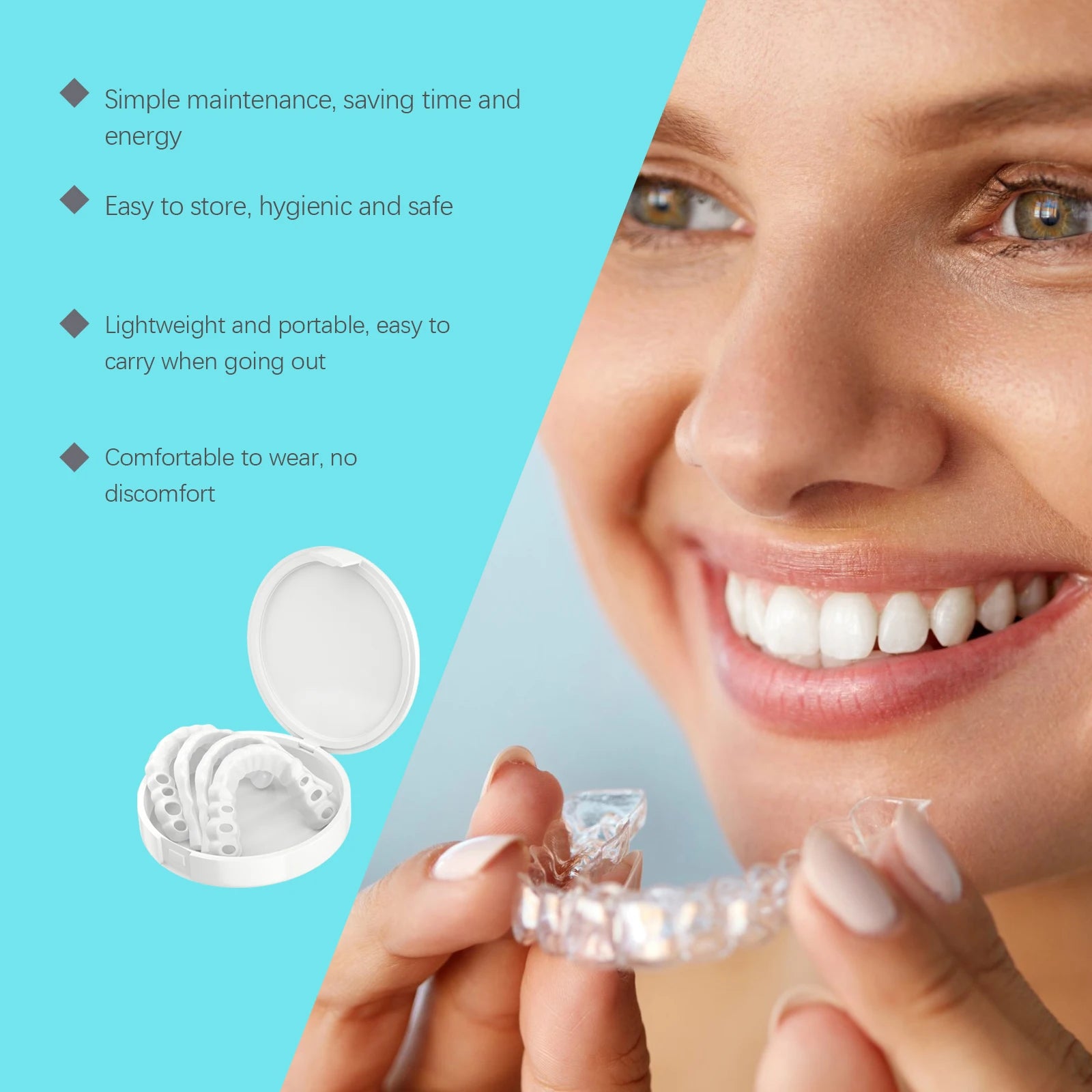Adjustable Snap-On Cosmetic Dentures for Smile Restoration - 11