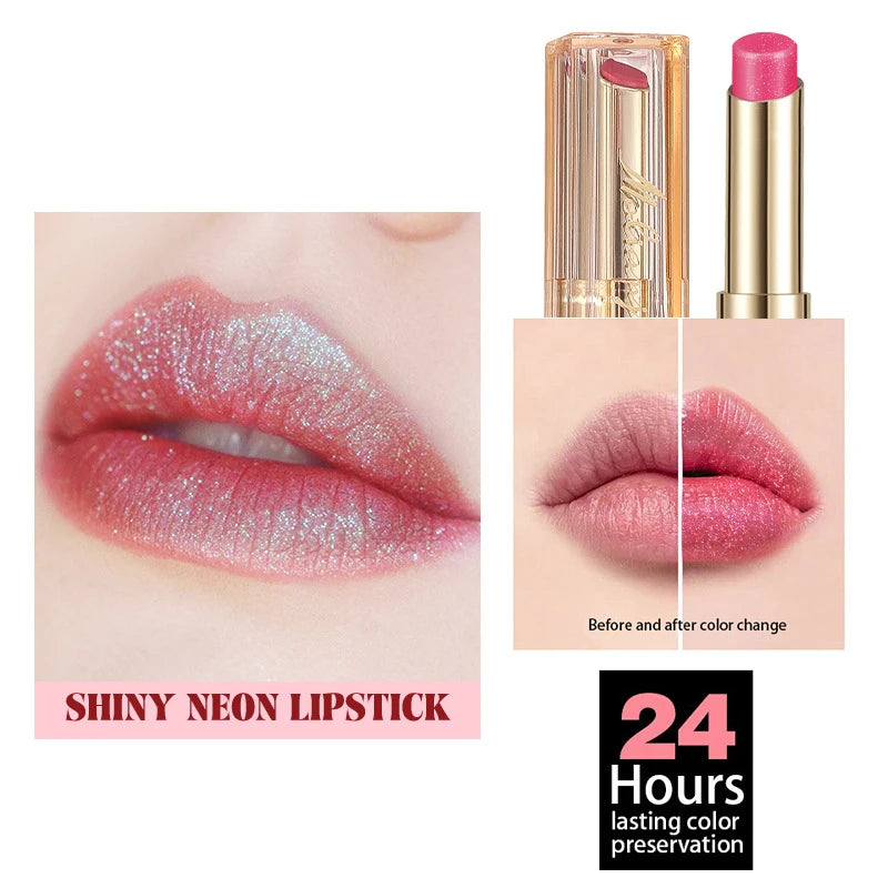 Long-Lasting Pearlescent Color-Changing Lipstick