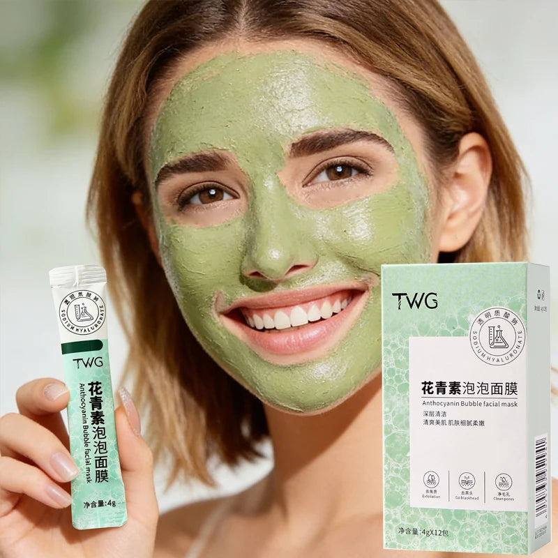 Deep Cleansing Anthocyanin Bubble Face Mask for Radiant Skin