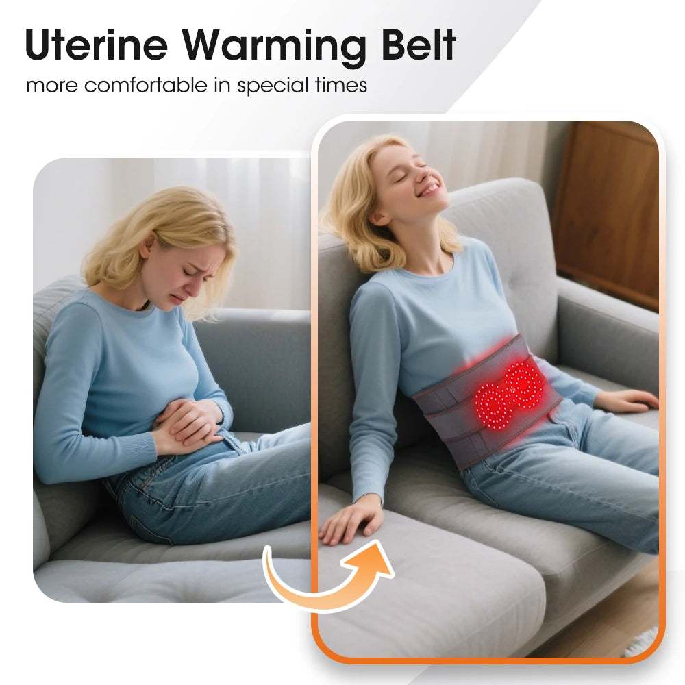 Heated Vibrating Waist Massage Belt for Back Pain Relief