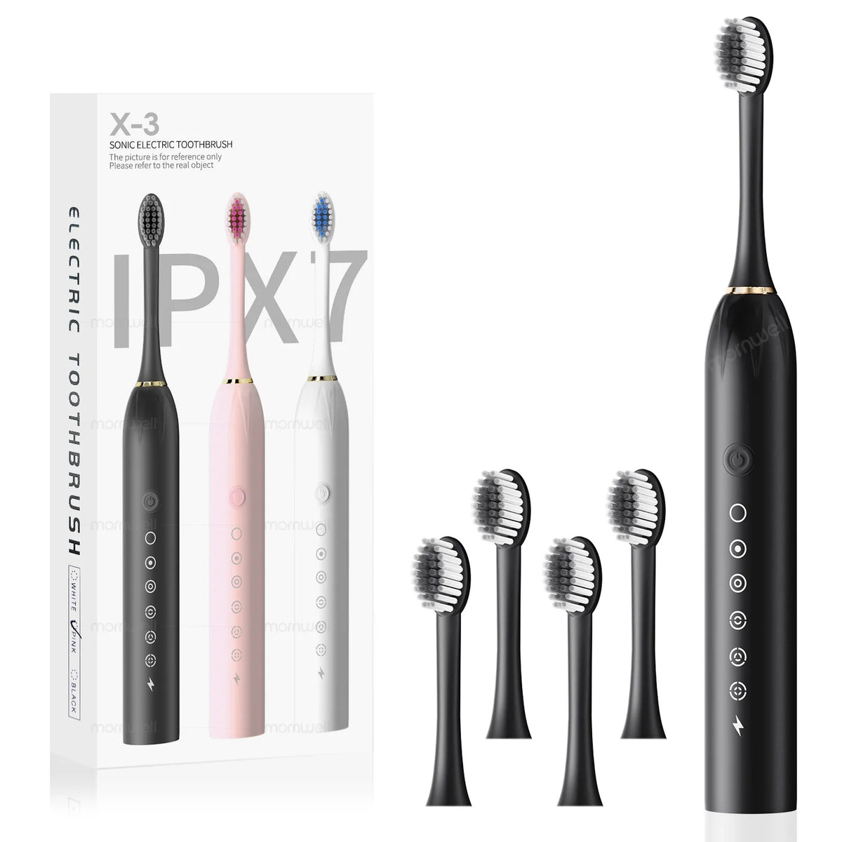 Rechargeable Sonic Electric Toothbrush with 6 Modes