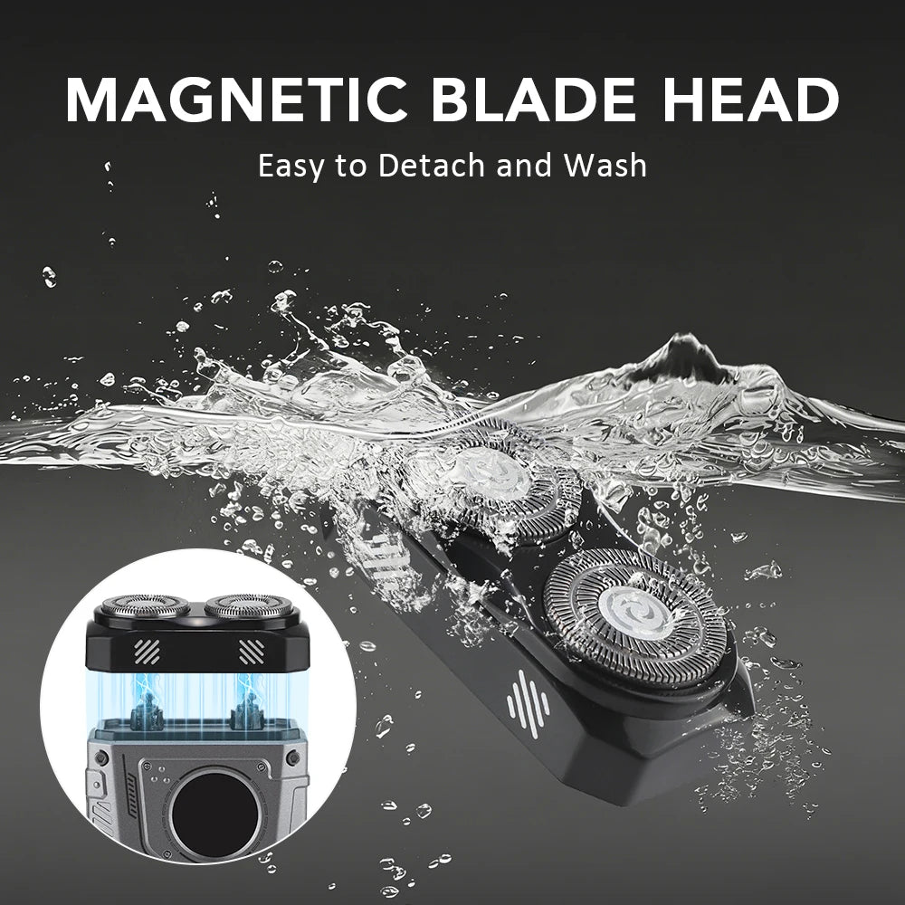 Portable Electric Rotary Shaver for Men