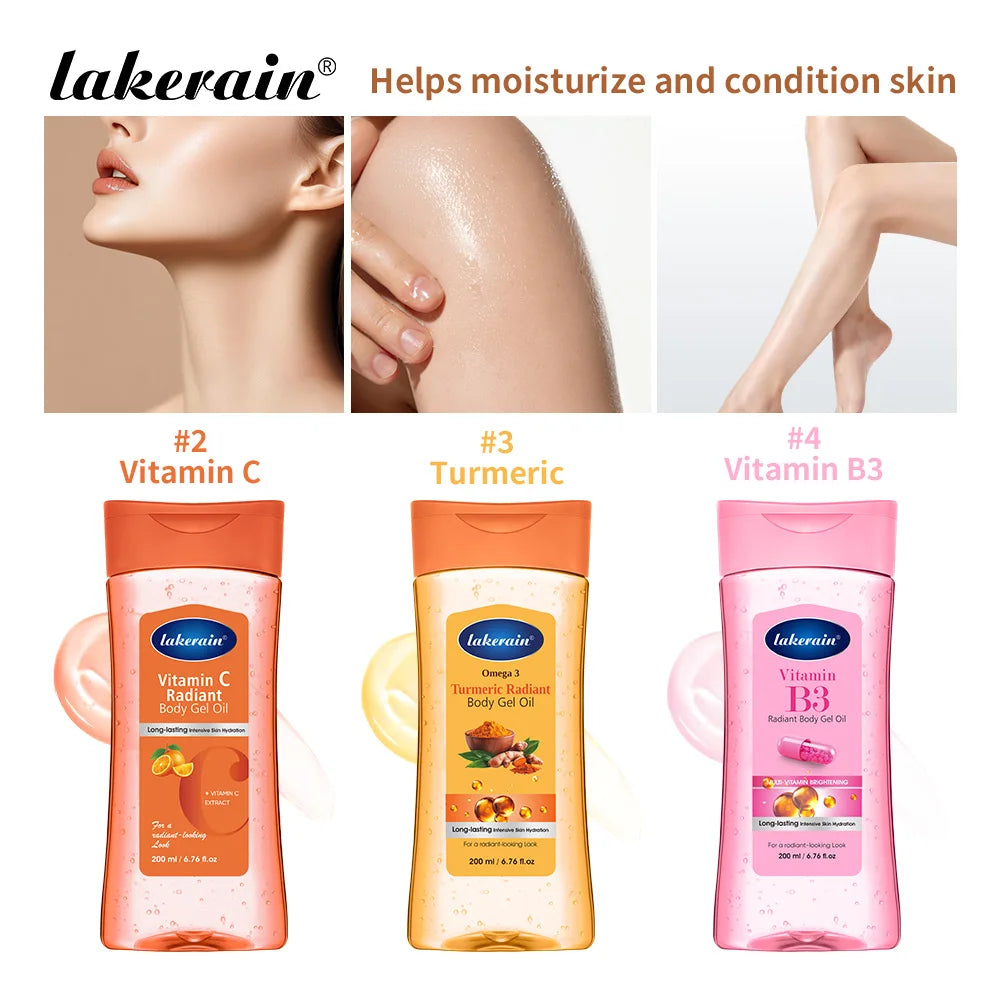 Radiant Glow Nourishing Body Gel Oil for Soft Skin