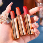 Velvet Matte Lipstick Set with Mini Chain Bag