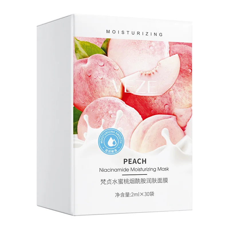 Hydrating Peach Sleeping Face Mask for Radiant Skin - 7