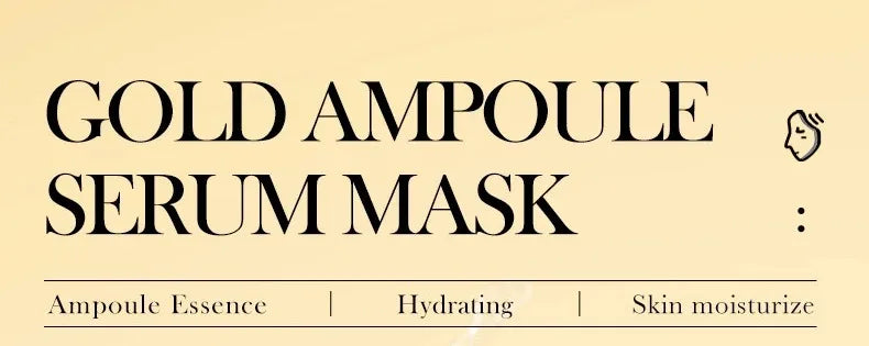 24K Gold Hydrating Ampoule Facial Sheet Mask Set