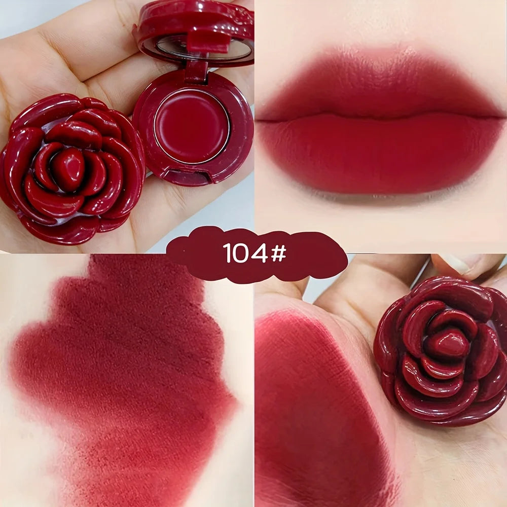 Rose-Shaped Velvet Matte Lip and Cheek Clay