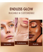 Liquid Glitter Highlighter for Radiant Face and Body Glow