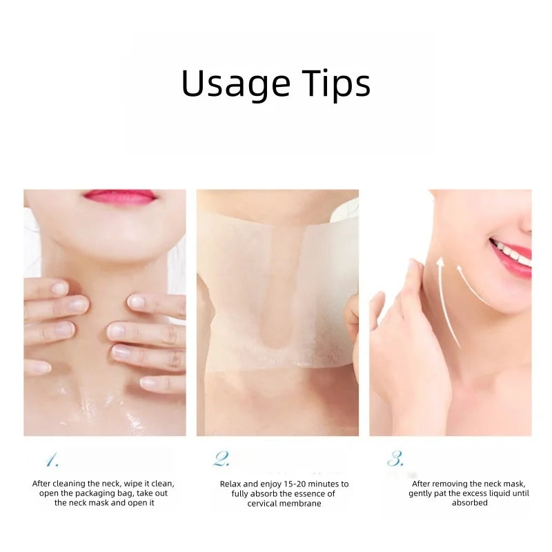 Firming and Hydrating Collagen Neck Mask for Smooth Skin