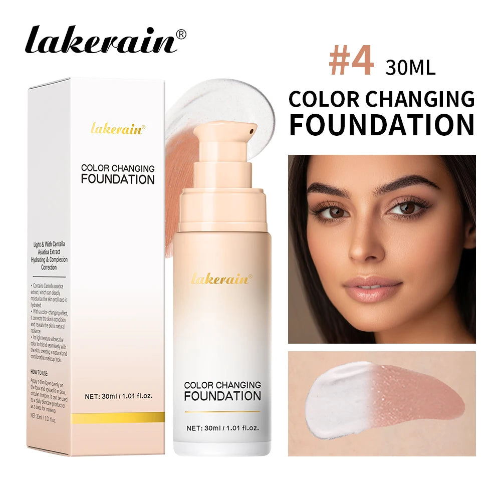 Color-Changing Liquid Foundation for Flawless Skin Tone - 24