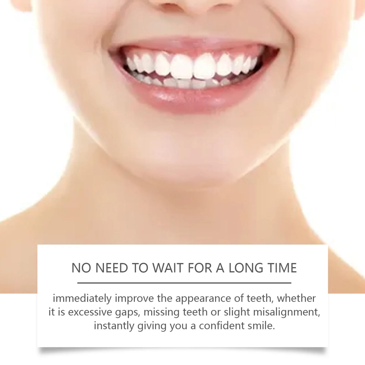 Adjustable Snap-On Cosmetic Dentures for Instant Perfect Smile