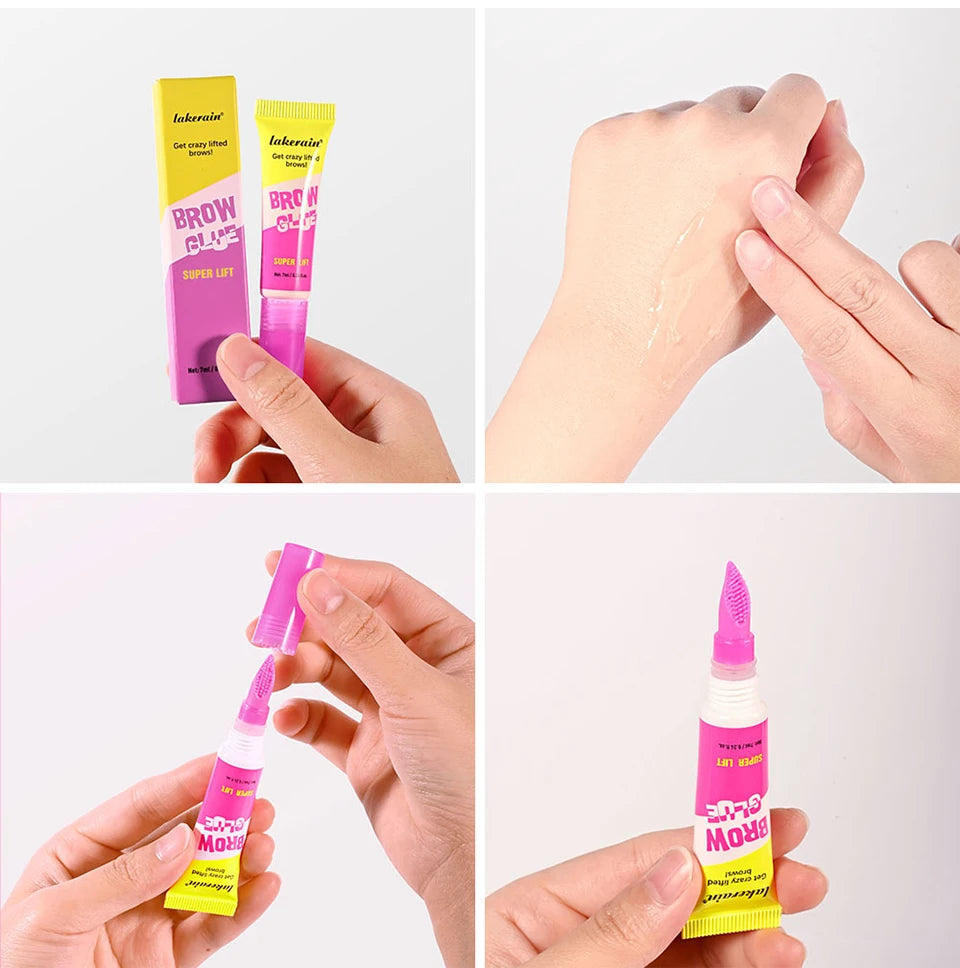 Long-Lasting Brow Lamination Styling Gel with Built-in Comb