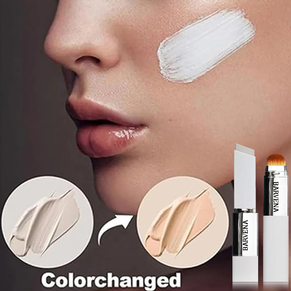 Color-Changing Foundation Stick with Built-in Brush - 11
