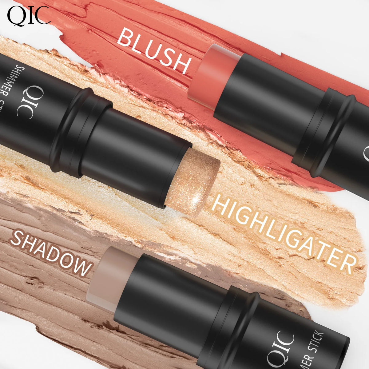 3-in-1 Multi-Functional Face Contouring and Highlighter Stick Set