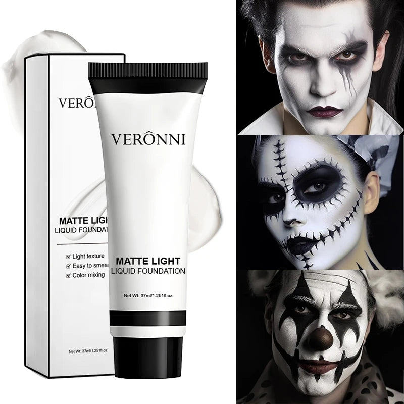 Pure White Liquid Foundation for Stage Makeup and Special Effects - 3