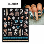 Festive Christmas Holiday Nail Art Decals