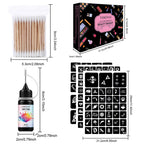 DIY Temporary Tattoo Ink Set with Stencils