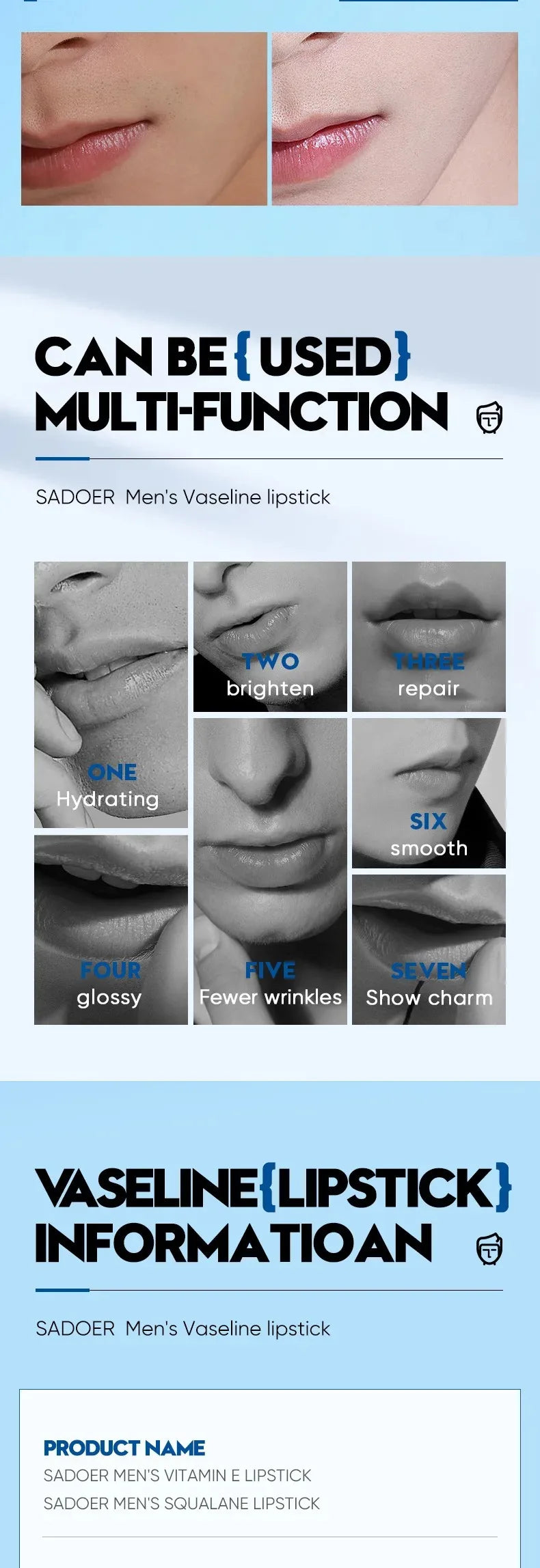 Moisturizing Lip Repair Balm for Men
