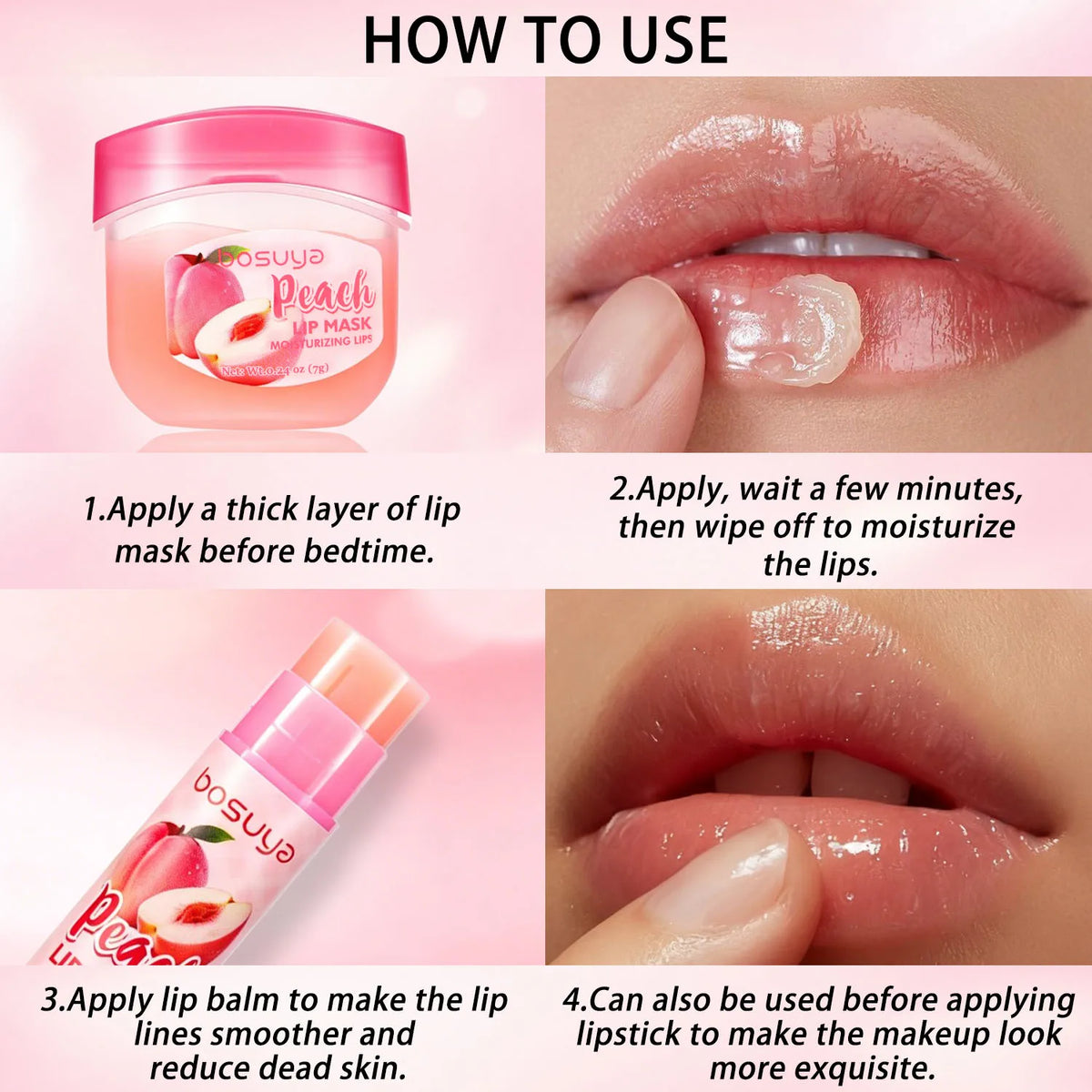 Fruit Extract Hydrating Lip Balm and Mask Set