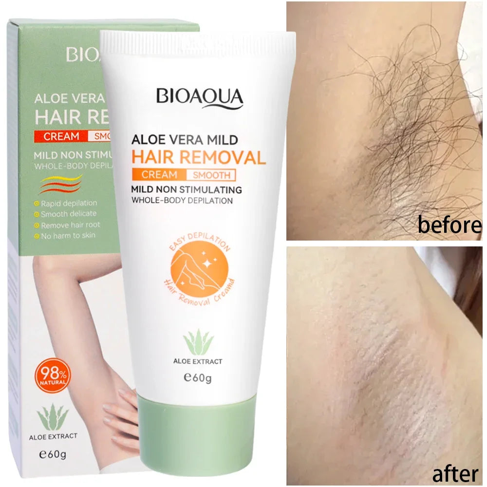 Painless Gentle Hair Removal Cream for Sensitive Skin