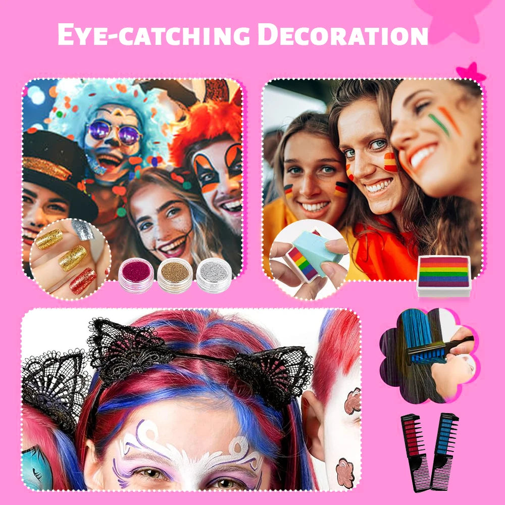 All-in-One Professional Face and Body Painting Makeup Kit