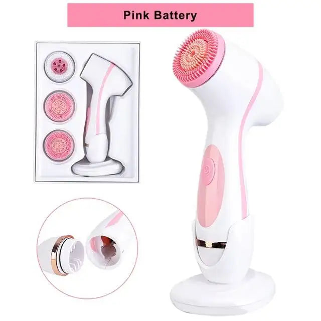 3-in-1 Electric Rotating Facial Cleansing Brush