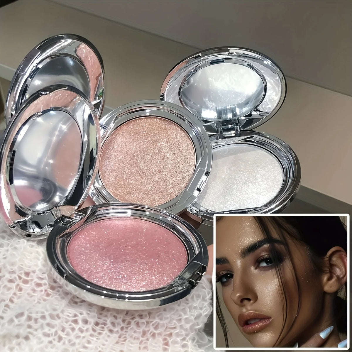 Shimmer Glow Face Highlighter for Radiant Skin