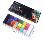 20-Color Professional Face and Body Painting Palette