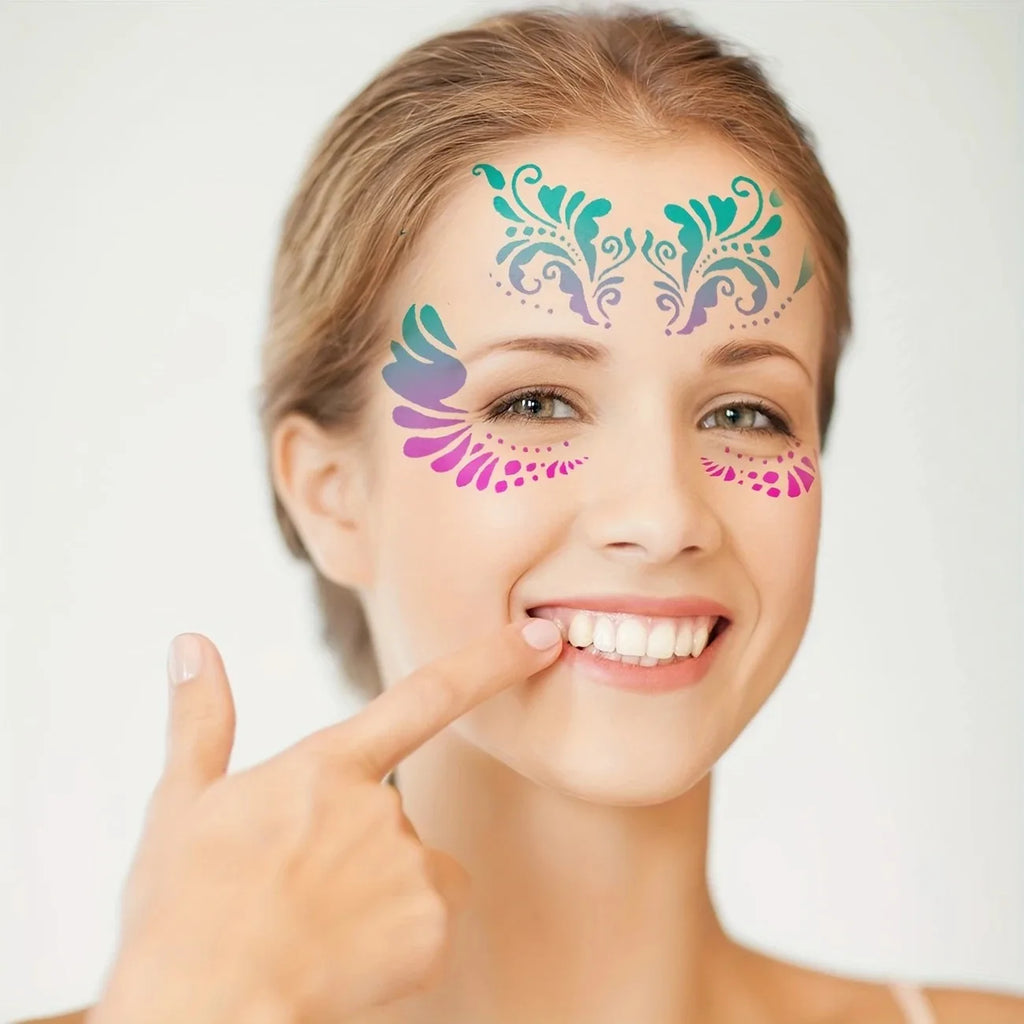 Reusable Face Painting Stencils for Parties and DIY Makeup