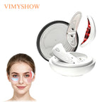 Red Light Microcurrent Under Eye Massager for Dark Circles