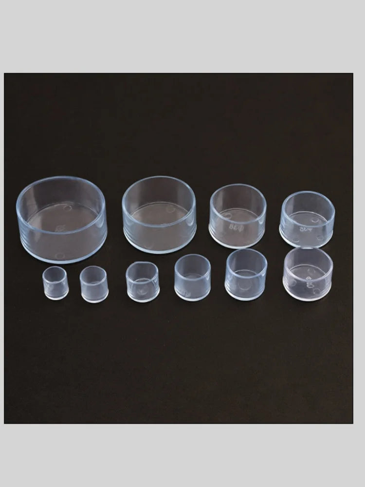 Non-Slip Transparent Chair Leg Floor Protector Pads 16-Piece Set