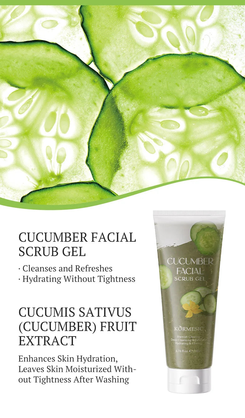 Gentle Exfoliating Facial Scrub Gel for Smooth Radiant Skin