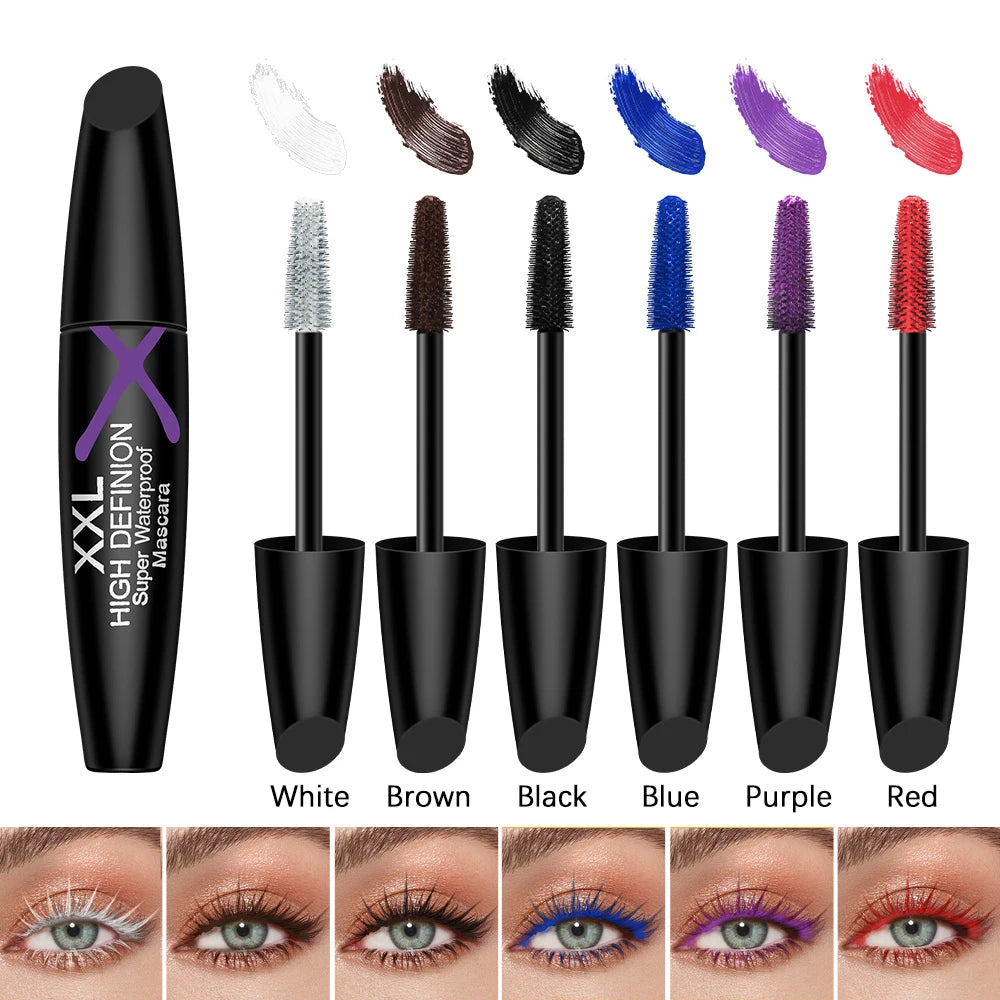 Waterproof Multi-Color Mascara for Vibrant Party Makeup - 1