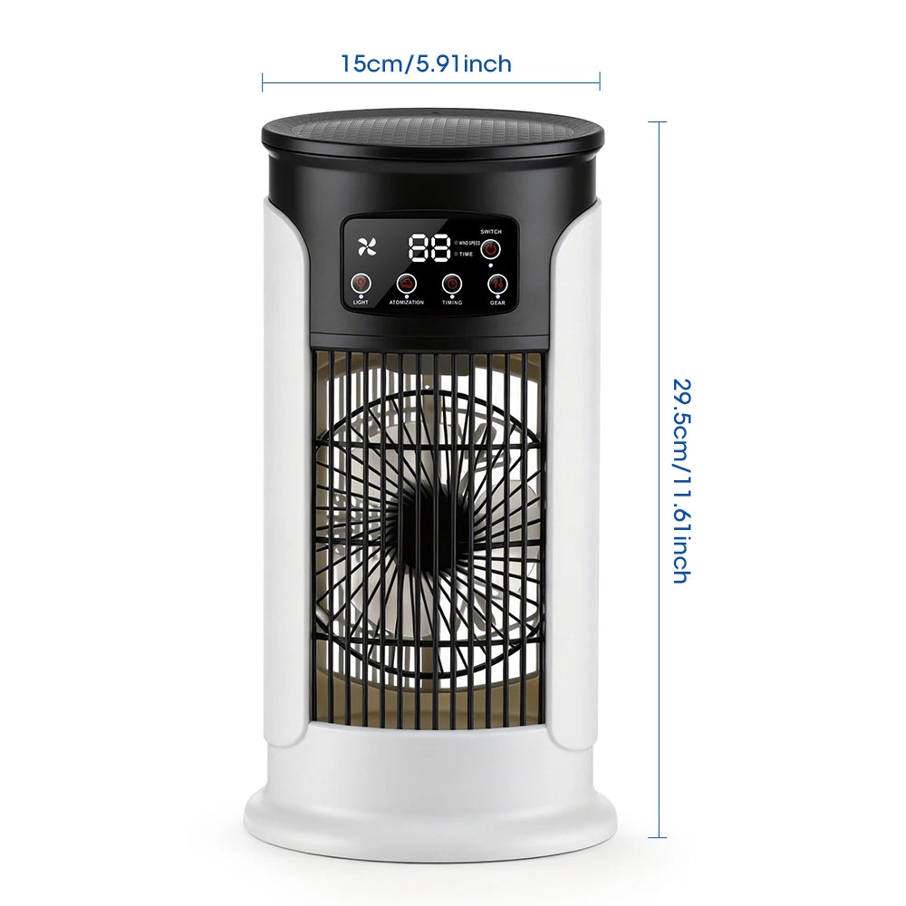 Portable Desktop Air Cooling and Humidifying Fan - 10