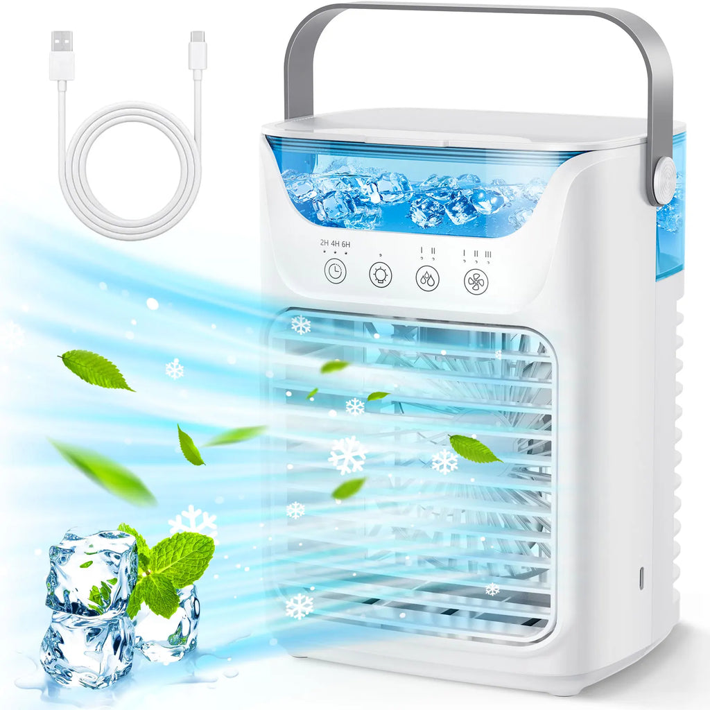 Portable USB Desktop Air Cooler and Humidifier