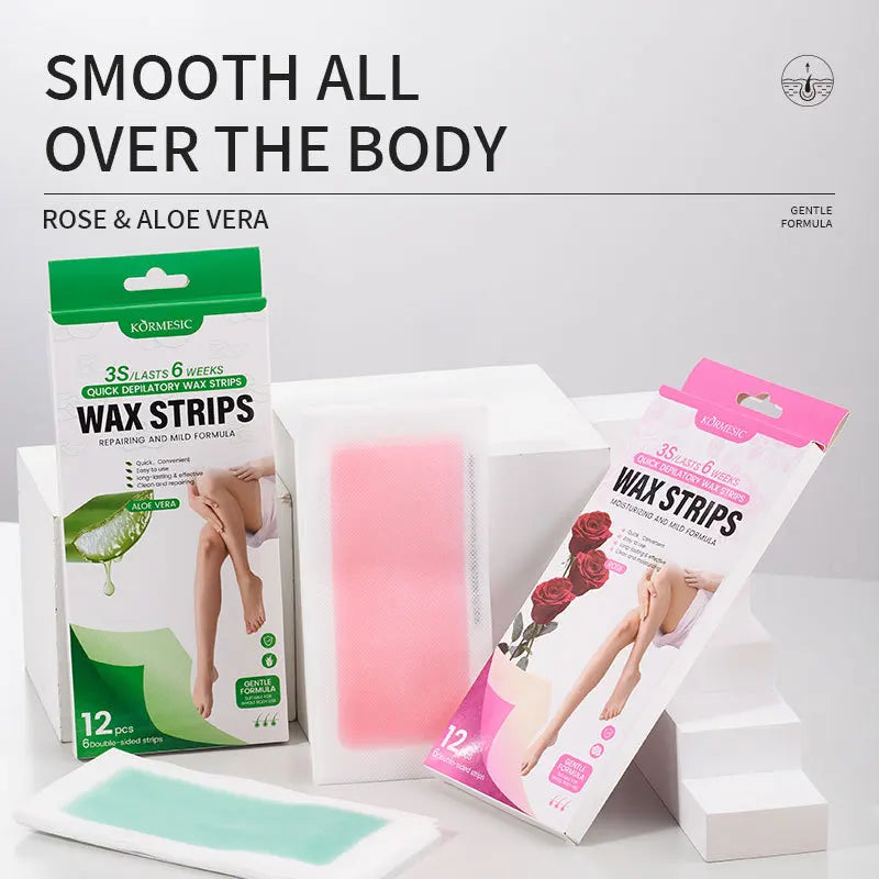 Pain-Free Cold Wax Hair Removal Strips for Smooth Skin